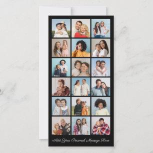 18 FotoCollage Fügen Sie Ihren eigenen Gruß hinzu Karte