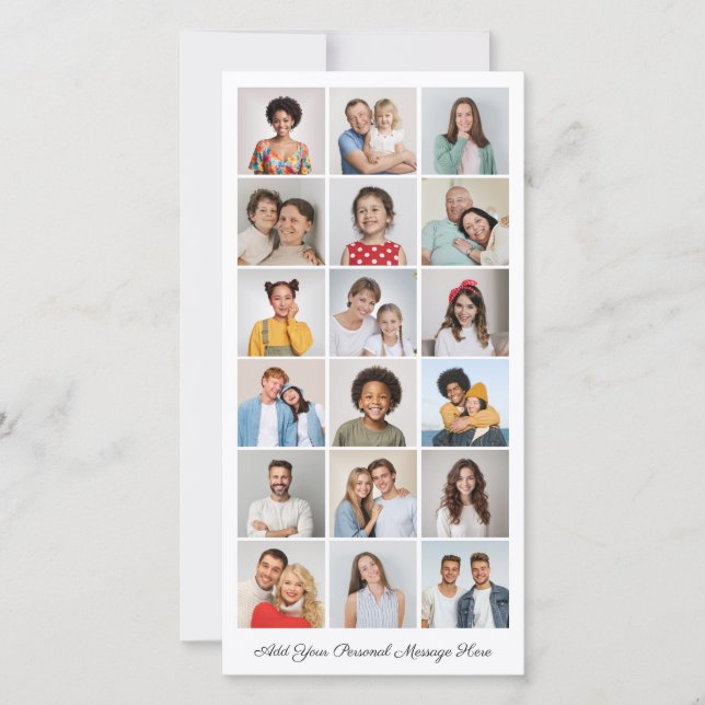 18 Fotocollage Ihre eigene Grußkarte hinzufügen (Vorderseite)