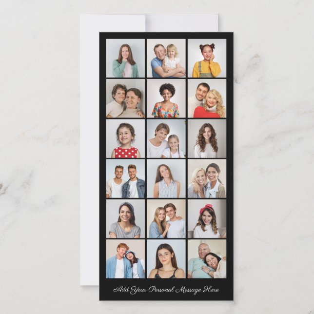 18 Fotocollage Ihre eigene Grußkarte hinzufügen (Vorderseite)