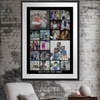 18 FotoCollage und Text - Schwarz bearbeiten