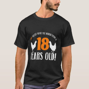 18. Geburtstag 18 Jahre altes Hühnchen-Bauer-Huhn T-Shirt