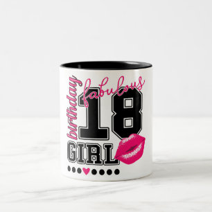 18. Geburtstag 18th birthday girl pink Tasse