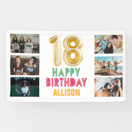 18. Geburtstag Ballon Foto Happy Birthday Party Banner