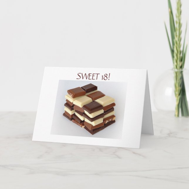 18. GEBURTSTAG! BIRTHDAY WISHES KARTE (Vorderseite)