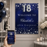 18. Geburtstag blauen Silberstars heißen Party wil