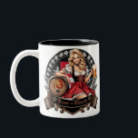 18. Geburtstag - Blondes Dirndl sagt Prost Cheers Zweifarbige Tasse<br><div class="desc">Endlich 18 - da hat man drauf gewartet - schönes Dirndl gratuliert zum 18. Geburtstag und sagt Prost - Cheers. Volle Maß natürlich in der Hand,  es darf gefeiert werden. Auch schön auf Kleidung zur Erinnerung. Siehe auch meine Kollektion: Geburtstag - Sprüche - Anlässe) für andere Designs.</div>