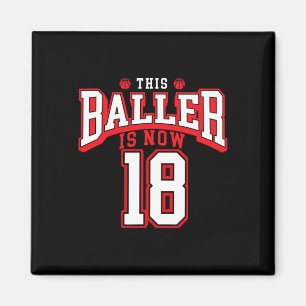 18. Geburtstag Bysketbyll Lover 18 Jahre alter Tag Magnet