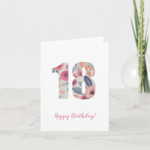 18. Geburtstag Dankeskarte