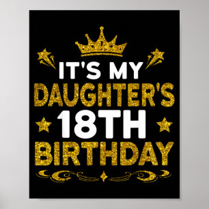 18. Geburtstag der Tochter herzlichen Glückwunsch  Poster