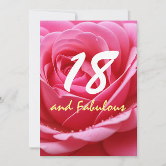 18. Geburtstag Fabulous Achtzehn Celebration Party Einladung