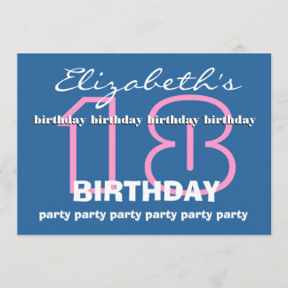 18. Geburtstag Festivals Sterne X104 Einladung