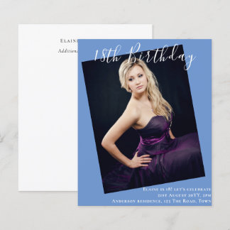 18. Geburtstag FOTO Einladung zur Ankündigung