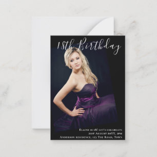 18. Geburtstag FOTO Einladung zur Ankündigung