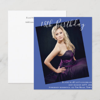 18. Geburtstag FOTO Einladung zur Ankündigung