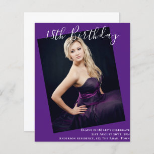 18. Geburtstag FOTO Einladung zur Ankündigung