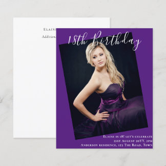 18. Geburtstag FOTO Einladung zur Ankündigung