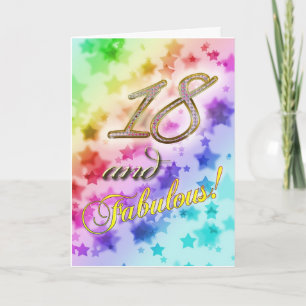 18. Geburtstag für jemanden Fabulous Karte