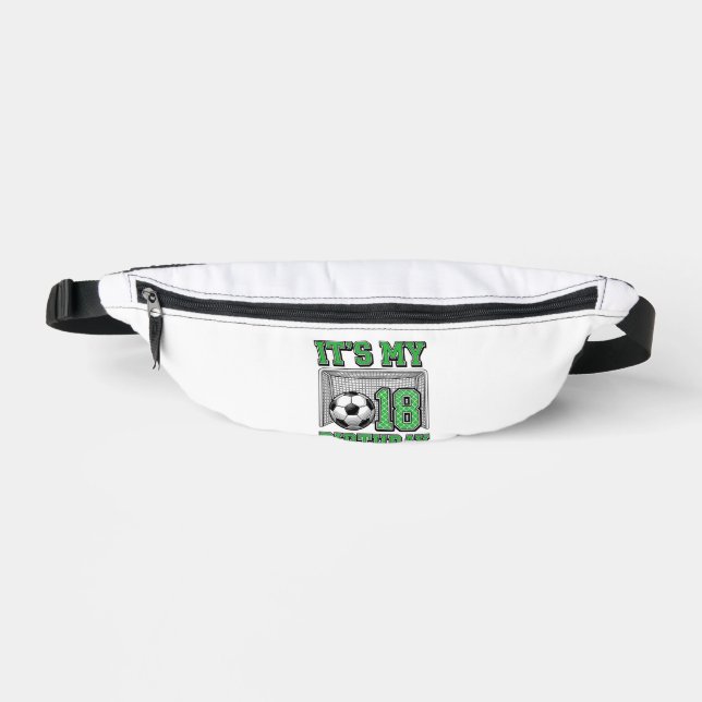 18. Geburtstag Fußball Vintage Bauchtasche (Vorderseite)