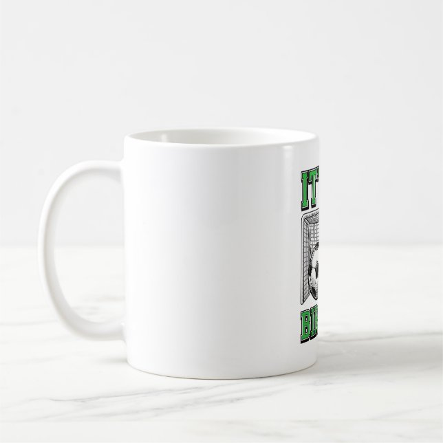 18. Geburtstag Fußball Vintage Kaffeetasse (Links)