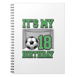 18. Geburtstag Fußball Vintage Notizblock
