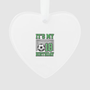18. Geburtstag Fußball Vintage Ornament