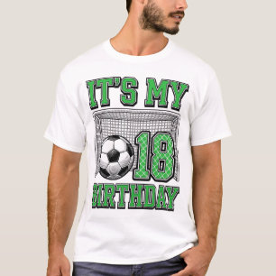 18. Geburtstag Fußball Vintage T-Shirt