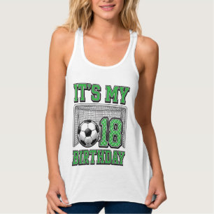 18. Geburtstag Fußball Vintage Tank Top