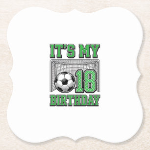 18. Geburtstag Fußball Vintage Untersetzer