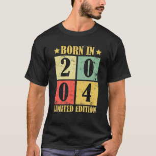 18. Geburtstag Geboren 2004 Limitierte Auflage Vin T-Shirt