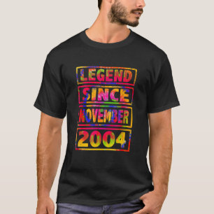 18. Geburtstag Gefärbte Krawatte Dekoration Legend T-Shirt
