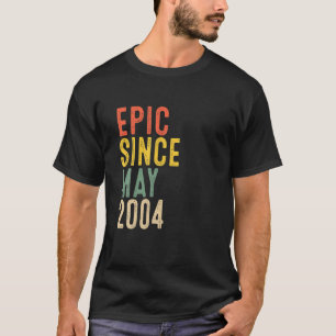 18. Geburtstag Geschenke Epic Seit Mai 2004 18 Jah T-Shirt