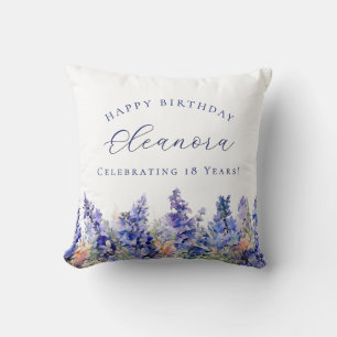 18. Geburtstag Juli Geburtstag Blume Geschenk Cust Kissen