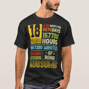18. Geburtstag Junge 18 Jahre Phantastisch gemacht T-Shirt