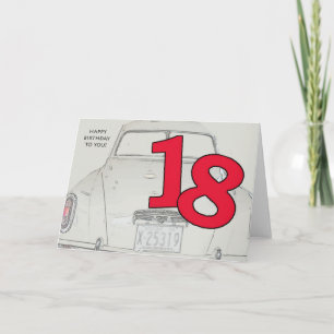 18. Geburtstag Karte