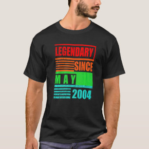 18. Geburtstag Legendary Seit Mai 2004 Geburtstag T-Shirt