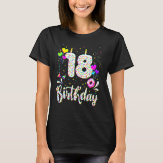 18. Geburtstag Mädchen T-Shirt 18 Jahre Alt Bday D
