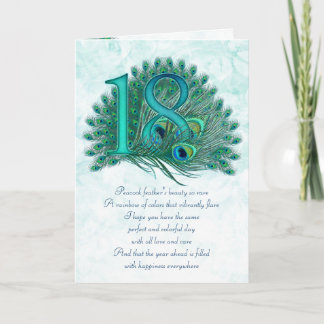 18. Geburtstag nummerierte Grußkarten Karte
