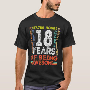 18. Geburtstag Phantastisch 18 Jahre alter Vintage T-Shirt