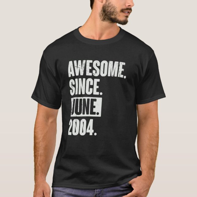 18. Geburtstag Phantastisch seit Juni 200 T-Shirt (Vorderseite)