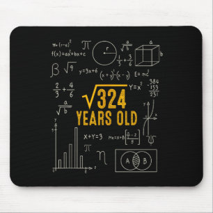 18. Geburtstag Quadratwurzel Von 324 Liebe Mathe 1 Mousepad