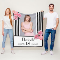 18. Geburtstag Schwarz-weiße Streifen Blumenkohl-F