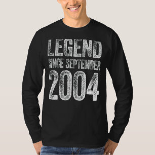 18. Geburtstag September Geboren 18 Jahre Vergehen T-Shirt
