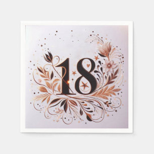 18. Geburtstag Serviette