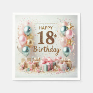 18. Geburtstag Serviette