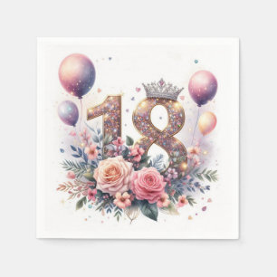 18. Geburtstag Serviette