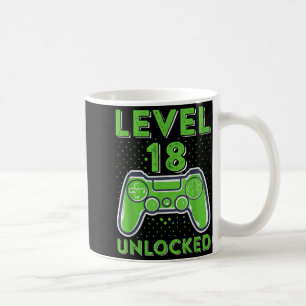 18. Geburtstag Spieleliebhaber 18 Jahre alt Gamer Kaffeetasse