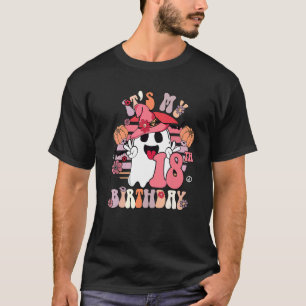 18. Geburtstag Spooky Boo 18 Jahre alt Groovy Retr T-Shirt