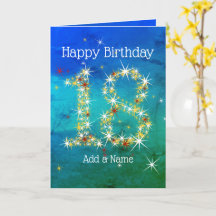 18. Geburtstag - Startnummern - Blau grün - Alter