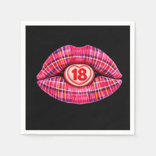 18. Geburtstag Teil Schottischer Tartan Schottland Serviette
