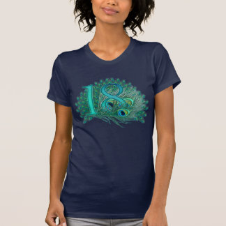 18. Geburtstag verzierte Zahl-T - Shirts